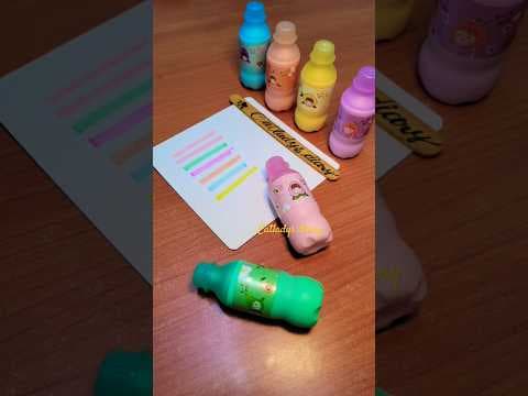 Cute Minihighlighter pens🩷❤️#unboxing #unboxingvideo #cute #mini #highlighter #shorts