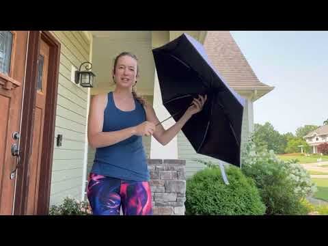 BAODINI Travel Mini Umbrella w/ Case-Small Compact UV Umbrella Protection Sun-Lightweight UPF 50+