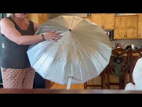 Compact Travel Umbrella Review | Windproof UV Protection Umbrella with Wooden Handle