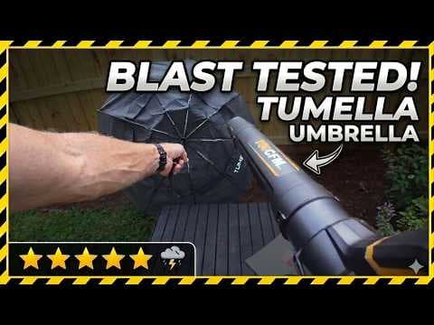 TUMELLA Windproof Compact Travel Umbrella (Testing/Review)