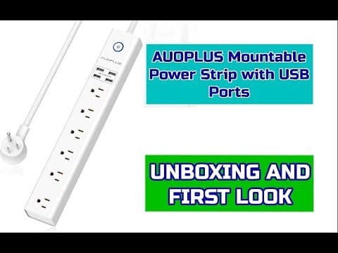 AUOPLUS Power Strip With USB Ports - 10 Ft