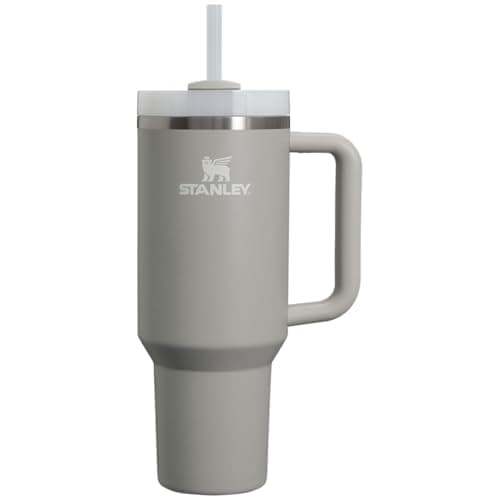STANLEY Quencher H2.0 Flow State Tumbler, 40 oz, Ash | Handle and Straw | 3-Position Lid | Cup Holder Compatible for Travel | Insulated Stainless Steel Cup | BPA-Free - image 1 of 6
