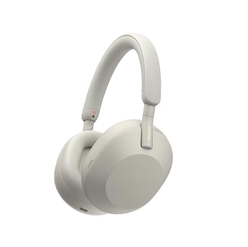 Sony WH-1000XM5 Premium Noise Cancelling Wireless Headphones, Silver
