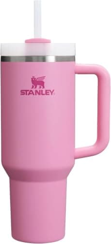 STANLEY Quencher H2.0 Flow State Tumbler, 40 oz, Peony | Handle and Straw | 3-Position Lid | Cup Holder Compatible for Travel | Insulated Stainless Steel Cup | BPA-Free - image 1 of 8