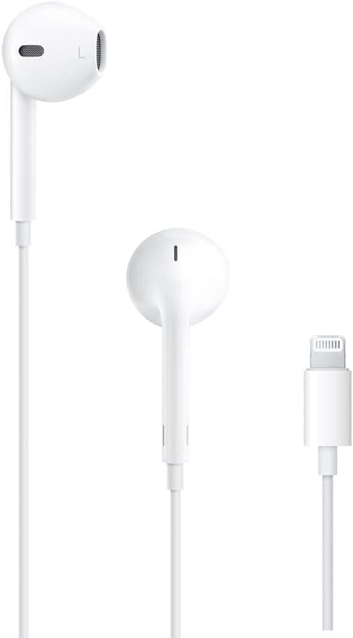 Apple EarPods Headphones with Lightning Connector, Wired Ear Buds for iPhone with Built-in Remote to Control Music, Phone Calls, and Volume - image 1 of 1