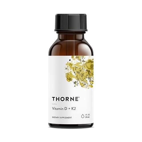 THORNE - Vitamin D + K2 Liquid with a Metered Dispenser - Vitamins D3 & K2 to Support Healthy Bones & Muscles* - 1 Fl Oz (30 ml) - 600 Servings - image 1 of 1