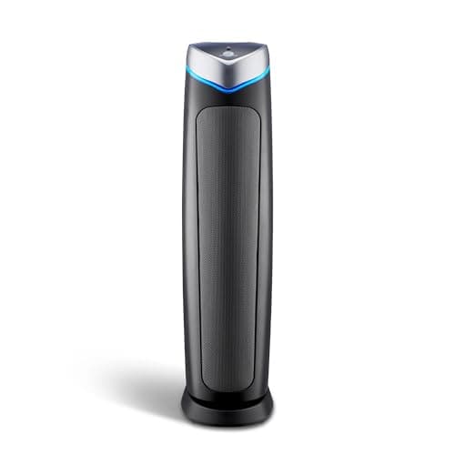 GermGuardian 5-In-1 HEPA Air Purifier for Home, Large Rooms Up To 915 Sq. Ft. with HEPA Pet Air Filter, UV-C Light & Odor Reduction, AC5250PT, 28" Tower, Gray - image 1 of 1