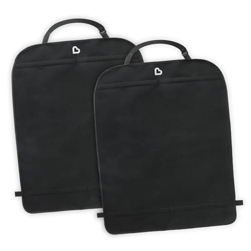 Munchkin® Back Seat Cover for Kids, Deluxe Kick Mats™ Car Seat Protector, Black, 2 Pack - image 1 of 1