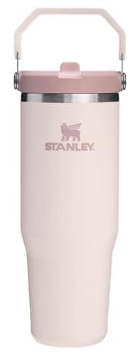STANLEY IceFlow 2.0 Flip Straw Tumbler, 30 oz, Rose Quartz | Easy Carry Handle | Twist On Lid and Flip Up Straw | Leak Resistant Water Bottle | Insulated Stainless Steel | BPA-Free - image 1 of 9