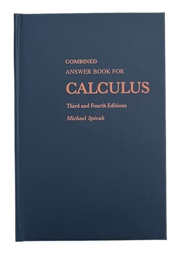 Combined Answer Book For Calculus Third and Fourth Editions - image 1 of 1