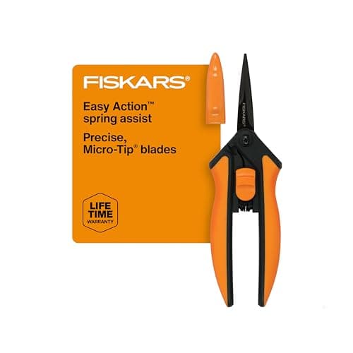 Fiskars 6" Pruning Scissors for Flowers, Buds, Weeds and Small Plants, Garden Snips with Resin Resistant Nonstick Stainless Steel Blades, Gardening Trimmers with Comfortable Handle - image 1 of 1