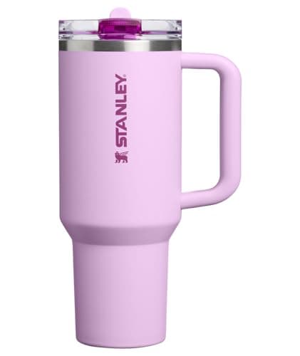 STANLEY Quencher ProTour Flipstraw Tumbler, 40 oz, Soft Orchid | Built-In Straw & Handle | Cupholder Compatible for Travel | Leakproof Insulated Stainless Steel Cup | BPA-Free - image 1 of 9