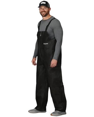 FROGG TOGGS Men's Classic Pro Advantage Waterproof Breathable Bib, Black, Large - image 1 of 1
