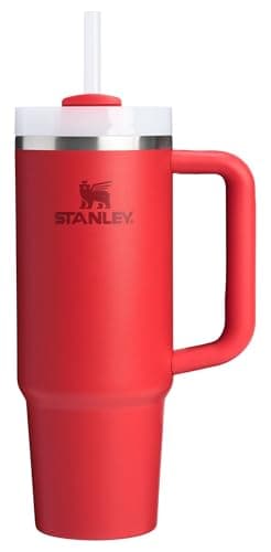 STANLEY Quencher H2.0 Flow State Tumbler, 30 oz, Chili Red | Handle and Straw | 3-Position Lid | Cup Holder Compatible for Travel | Insulated Stainless Steel Cup | BPA-Free - image 1 of 10