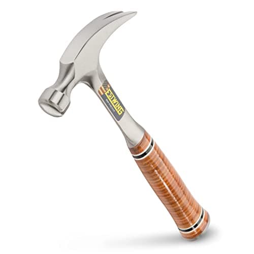 ESTWING Hammer - 12 oz USA Made Straight Rip Claw Hammer with Smooth Face & Genuine Leather Grip - E12S - image 1 of 1