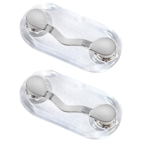 Readerest Magnetic Eyeglass Holders (2 Pack), Secure Clip for Reading Glasses, Sunglasses & ID Badges, Glasses Holders for Readers, Dad Gift, Eyewear Accessories Made in The USA (Stainless Steel) - image 1 of 1