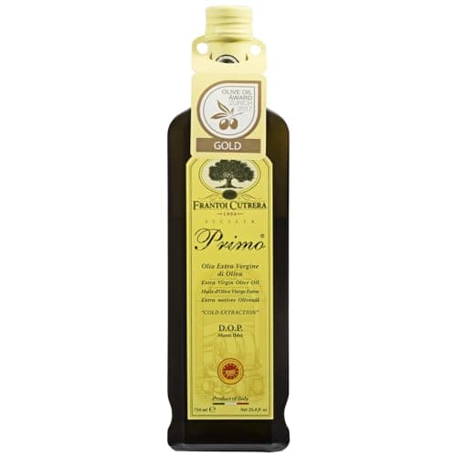 Frantoi Cutrera Primo Cold Extracted Italian Extra Virgin Olive Oil Cold Pressed, Polyphenol Rich Olive Oil, Authentic Certified DOP Sicilian EVOO Imported From Italy, 25.4 fl oz (Pack of 1) - image 1 of 1