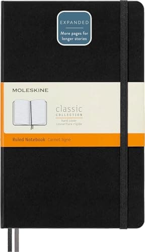 Moleskine Classic Expanded Notebook, Hard Cover, Large (5" x 8.25") Ruled/Lined, Black, 400 Pages - image 1 of 1
