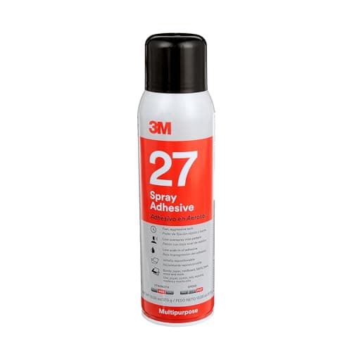 3M Multi-Purpose Spray Adhesive 27, Clear, 16 fl oz Can (Net Wt 13.05 oz), 1 Can, NOT FOR SALE IN CA AND OTHER STATES - image 1 of 1
