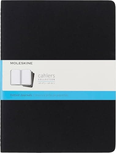 Moleskine Cahier Journal, Soft Cover, Large (5" x 8.25") Ruled/Lined, Black, 80 Pages (Set of 3) - image 1 of 1