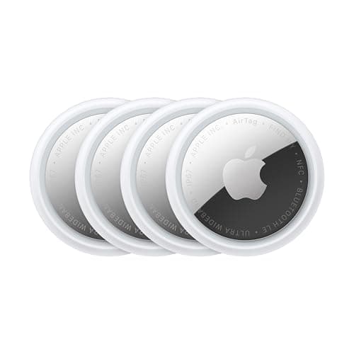 Apple AirTag (2nd Generation) - 4 Pack: Tracker for Keychain, Wallet, and More; Locator with Sound; Simple One-Tap Setup with iPhone or iPad; Key Finder with up to 1.5X Precision Finding Range* - image 1 of 1