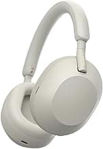 WH-1000XM5 Noise Canceling Wireless Headphones - 30hr Battery Life - Over-Ear Style - Optimized for Alexa and Google Assistant - Built-in mic for Calls - Silver International Version - image 1 of 1