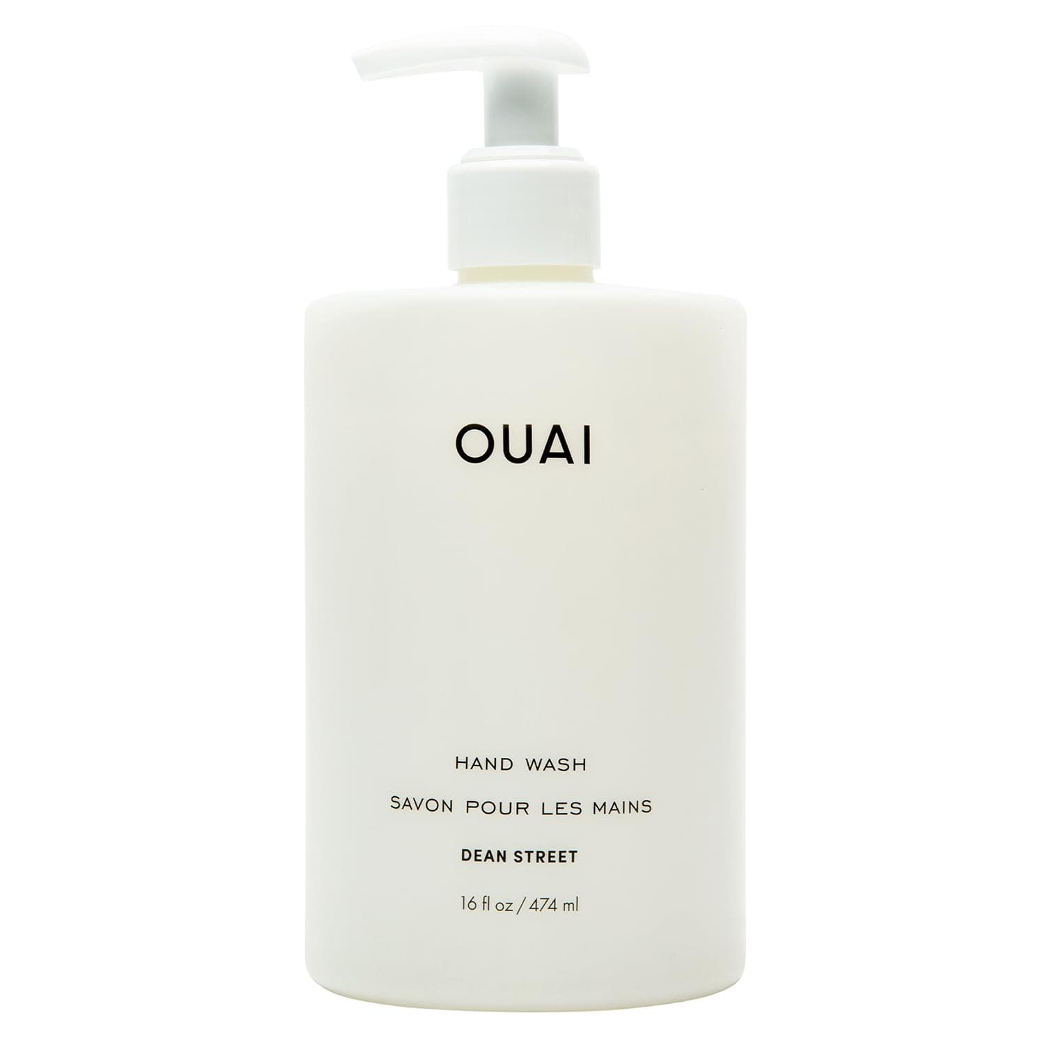 OUAI Hand Wash, Dean Street - Liquid Hand Soap with Jojoba, Avocado, & Rose Hip Oil for Replenished Skin - Gentle Exfoliating Kitchen & Bathroom Soap (16 Fl Oz) - image 1 of 1