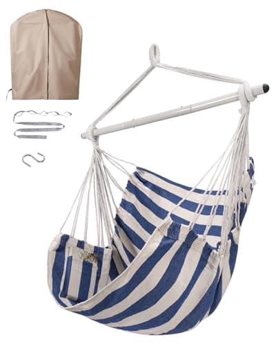 ADVOKAIR Hammock Chair Swing, Heavy-Duty Hanging Rope Swing Seat Supports 500 Lbs, Ideal for Outdoor Patio, Backyard, Porch, Deck & Indoor Bedroom Use - image 1 of 9
