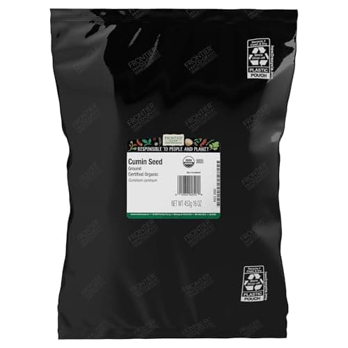 Frontier Co-op Organic Cumin Seed, 1lb Bulk Bag, Ground Cumin Seasoning - Robust Flavor - Perfect Cumin Powder for Chili, Soups, Stews, Curries & More - image 1 of 1