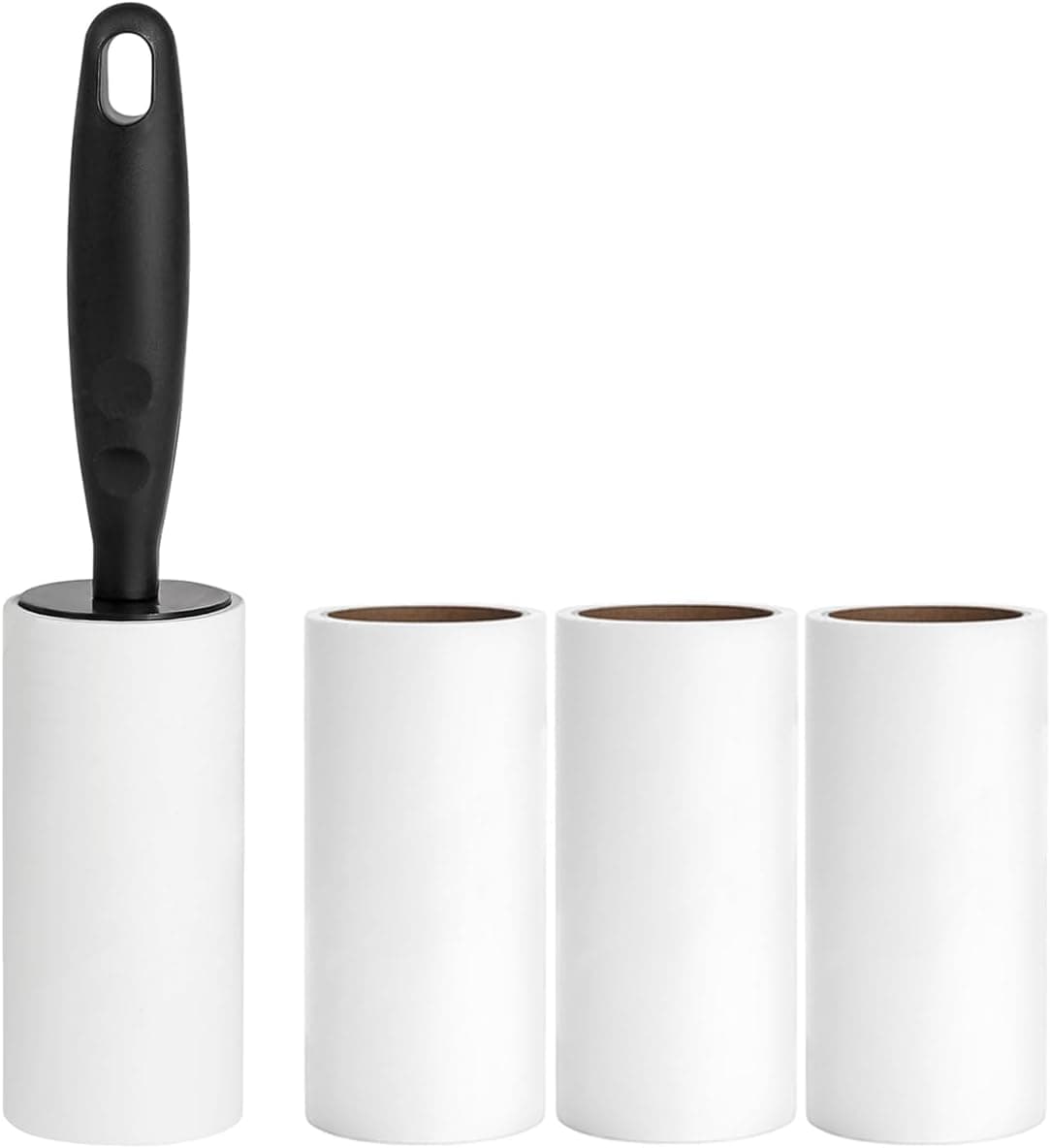 Lint Roller for Clothes Extra Sticky Pet Hair Removal Roller with Refills, Refillable Handle with 4 Sticky Rolls (Black Stick) - image 1 of 1