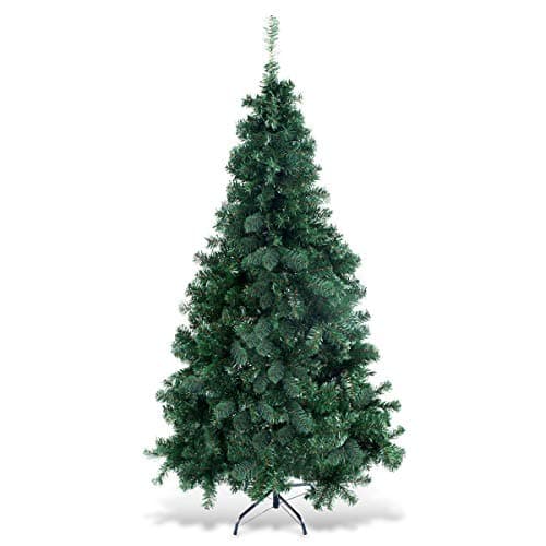 COSTWAY 6Ft Artificial PVC Christmas Tree W/Stand Holiday Season Indoor Outdoor Green - image 1 of 9