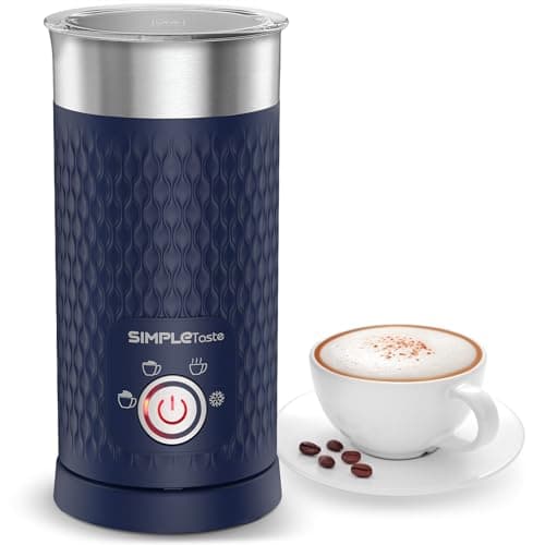 SIMPLETASTE Milk Frother, 4-in-1 Electric Milk Steamer, Automatic Warm and Cold Foam Maker and Milk Warmer for Latte, Cappuccinos, Macchiato - image 1 of 1