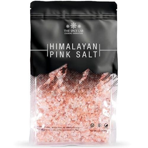 The Spice Lab Pink Himalayan Salt – Coarse Grain, 2.2 lb / 1 Kilo - Himalayan Pink Salt for Grinder Refill – Gourmet Pure Crystal – Kosher & Natural Certified - image 1 of 1