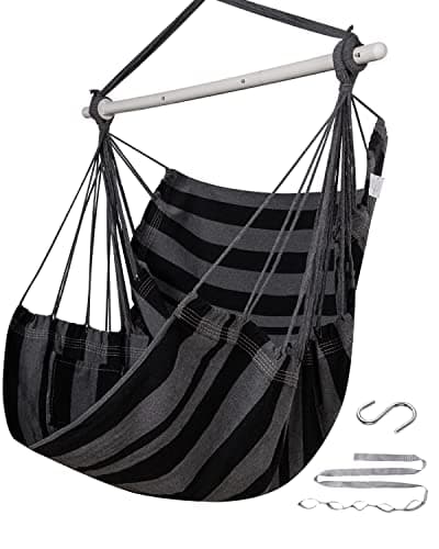 ADVOKAIR Hammock Chair Swing 500lbs Steel Bar Multi-Size Bedroom&Porch - image 1 of 8