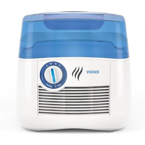 Vicks Cool Mist Humidifier with UV Light, 1 Gal Tank, Evaporative Design Auto-Adjusts to Room Humidity, Cool Mist Humidifiers for Bedrooms, Baby Rooms & More, Use with Vicks VapoPads - image 1 of 1
