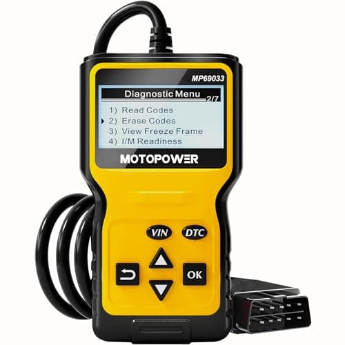 MOTOPOWER MP69033 Car OBD2 Scanner Code Reader Engine Fault Scanner CAN Diagnostic Scan Tool for All OBD II Protocol Cars Since 1996, Yellow - image 1 of 1