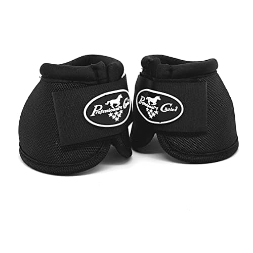 Professional's Choice Ballistic Overreach Bell Boots for Horses | Superb Protection, Durability & Comfort | Quick Wrap Hook & Loop | Sold in Pairs | Large Black - image 1 of 1