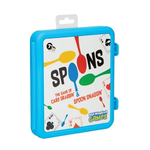 PlayMonster Spoons in a Case, Card Games for Kids - Spoons Game, Fun Family Games for Kids and Adults, Game Night, Travel Games, 3-6 Players, Ages 7+ - image 1 of 1