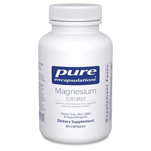 Pure Encapsulations Magnesium (Citrate) - Supplement for Sleep, Heart Health, Cognitive Health, Bone Health, Energy, Muscles, and Metabolism* - with Premium Magnesium - 90 Capsules - image 1 of 1