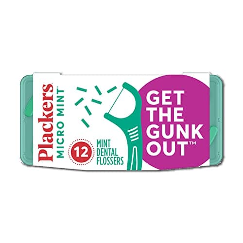 Plackers Micro Mint Dental Flossers, Travel Pack, Perfect Travel Size, Easy Storage, Dental Care On-The-Go, Fresh Mint Flavor, 12 Count - image 1 of 1