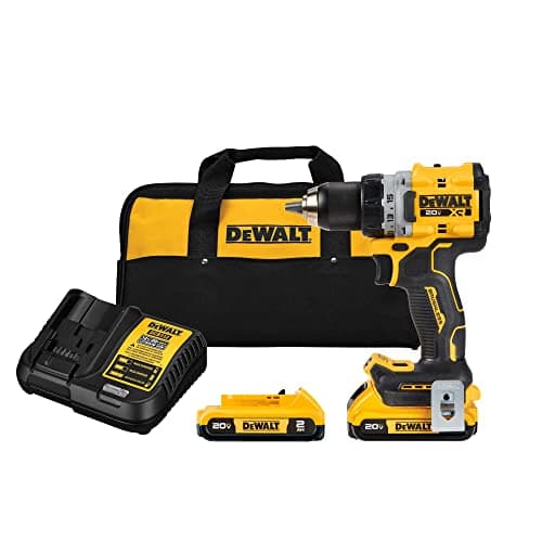 DEWALT 20V MAX XR Cordless Drill/Driver Kit, Brushless, Compact, with 2 Batteries and Charger (DCD800D2) - image 1 of 1
