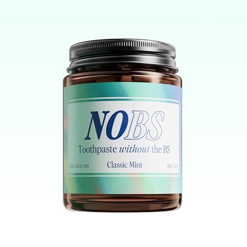 NOBS (No Bad Stuff) Toothpaste Tablets - Nano Hydroxyapatite, Fluoride & Plastic Free, Eco & Travel Friendly - Remineralize with NHA (3 Month) - image 1 of 6