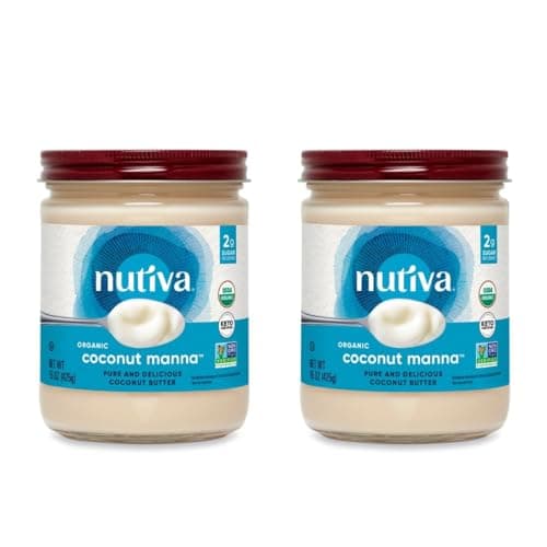 Nutiva Organic Coconut Manna Puréed Coconut Butter, 15 Oz (Pack of 2), USDA Organic, Non-GMO, Whole 30 Approved, Vegan, Gluten-Free & Keto, Creamy Spread to Boost Smoothies & Oatmeal - image 1 of 1