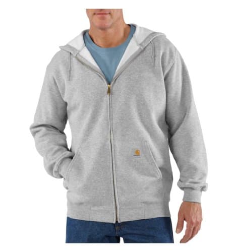Carhartt mens Loose Fit Midweight Full-zip Sweatshirt fashion hoodies, Heather Gray, XX-Large US - image 1 of 1