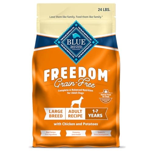 Blue Buffalo Freedom Grain-Free Large Breed Dry Dog Food, Supports Joint Health & Mobility, Made in The USA with Natural Ingredients, Chicken & Potatoes, 24-lb Bag - image 1 of 1