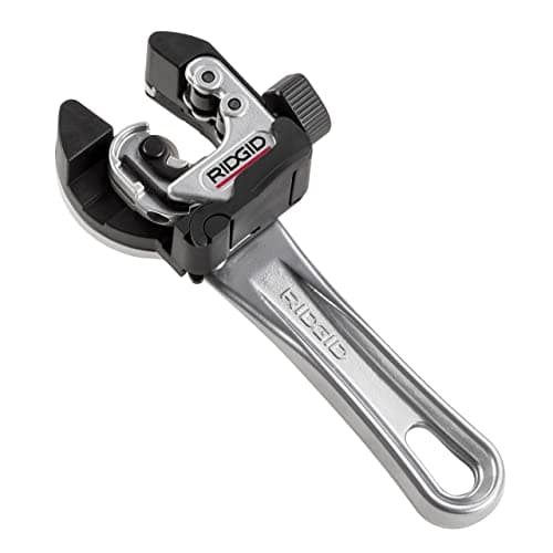 RIDGID 32573 Model 118 2-in-1 Close Quarters AUTOFEED 1/4" to 1-1/8" Metal Tubing Compact Cutter, Silver/Black - image 1 of 1