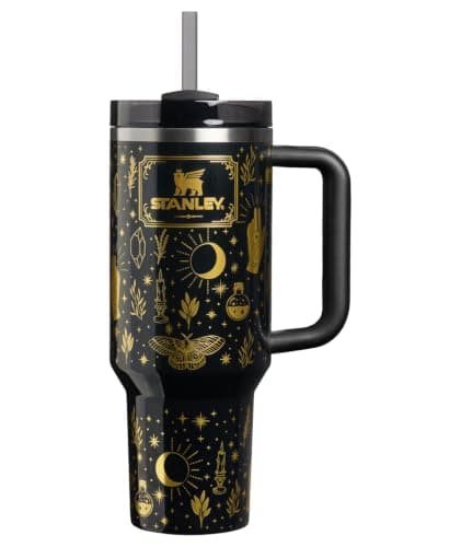 STANLEY Halloween Quencher H2.0 Flow State Tumbler, 40 oz, Black Magic | Handle and Straw | 3-Position Lid | Cup Holder Compatible for Travel | Insulated Stainless Steel Cup | BPA-Free - image 1 of 10