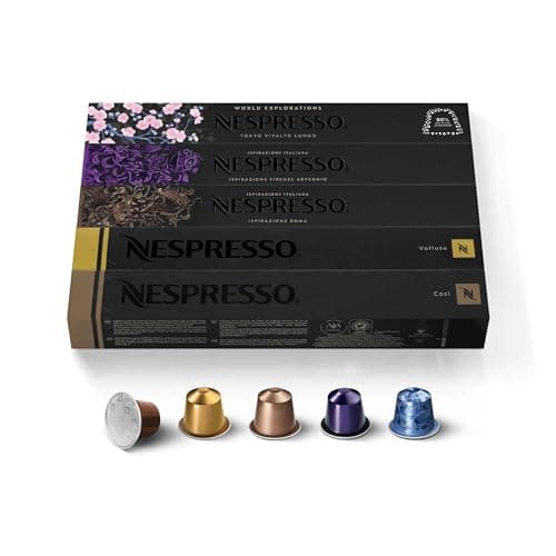 Nespresso Capsules Original Line, Ispirazione Variety Pack, Mild, Medium, Dark Roast Espresso Coffee, 50 Count Espresso Coffee Pods - image 1 of 1