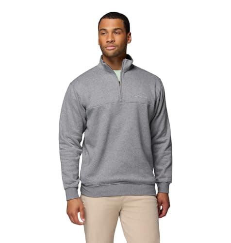 Columbia Mens Hart Mountain II Half Zip Fleece Jacket, Charcoal Heather, Small - image 1 of 1