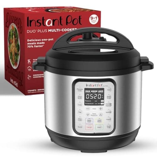 Instant Pot Duo Plus 9-in-1 Multicooker, Pressure Cooker, Slow Cook, Rice Maker, Steamer, Sauté, Yogurt, Warmer & Sterilizer, Includes App With Over 800 Recipes, Stainless Steel, 6 Quarts - image 1 of 1